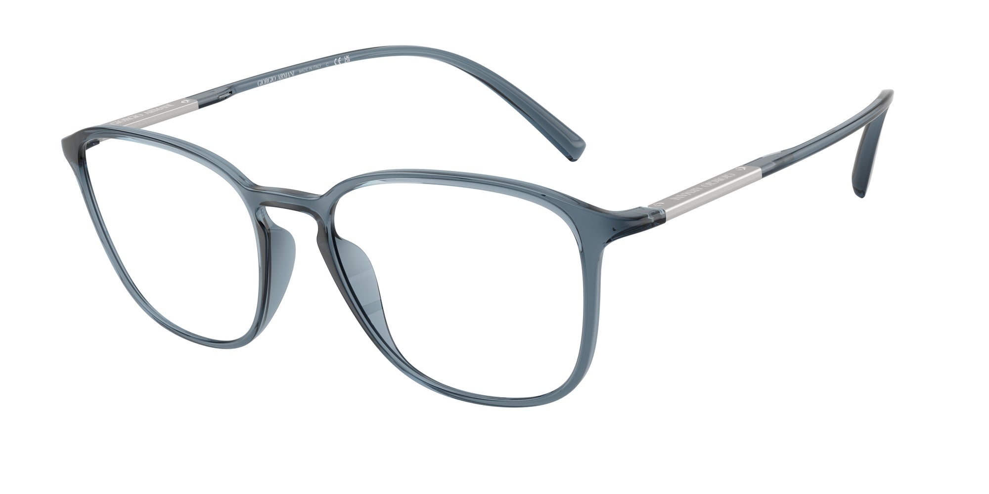 Giorgio Armani AR7276U 6241 Transparent Blue for Man - LookerOnline