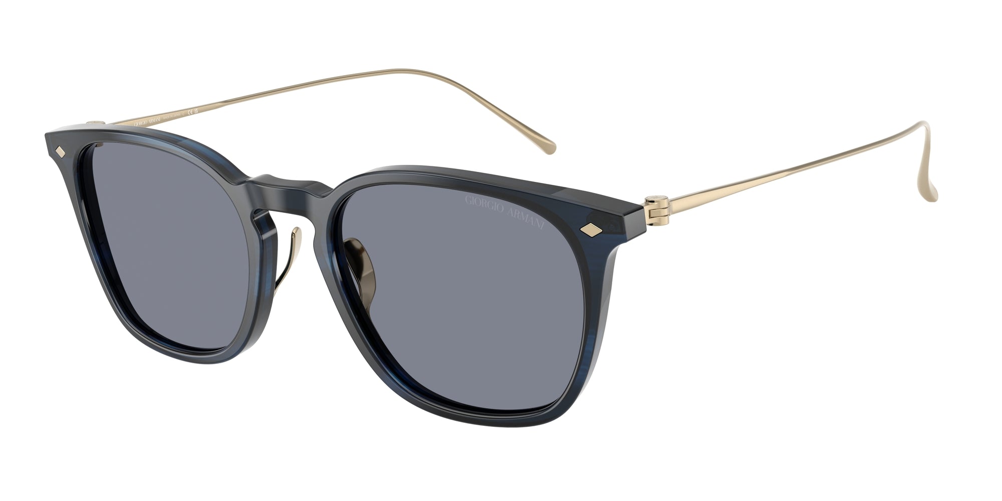 【a1512】GIORGIO ARMANI 美品 薄手 スーツ セット 52 Giorgio Armani AR8226T 620919 Striped Blue for Man - LookerOnline