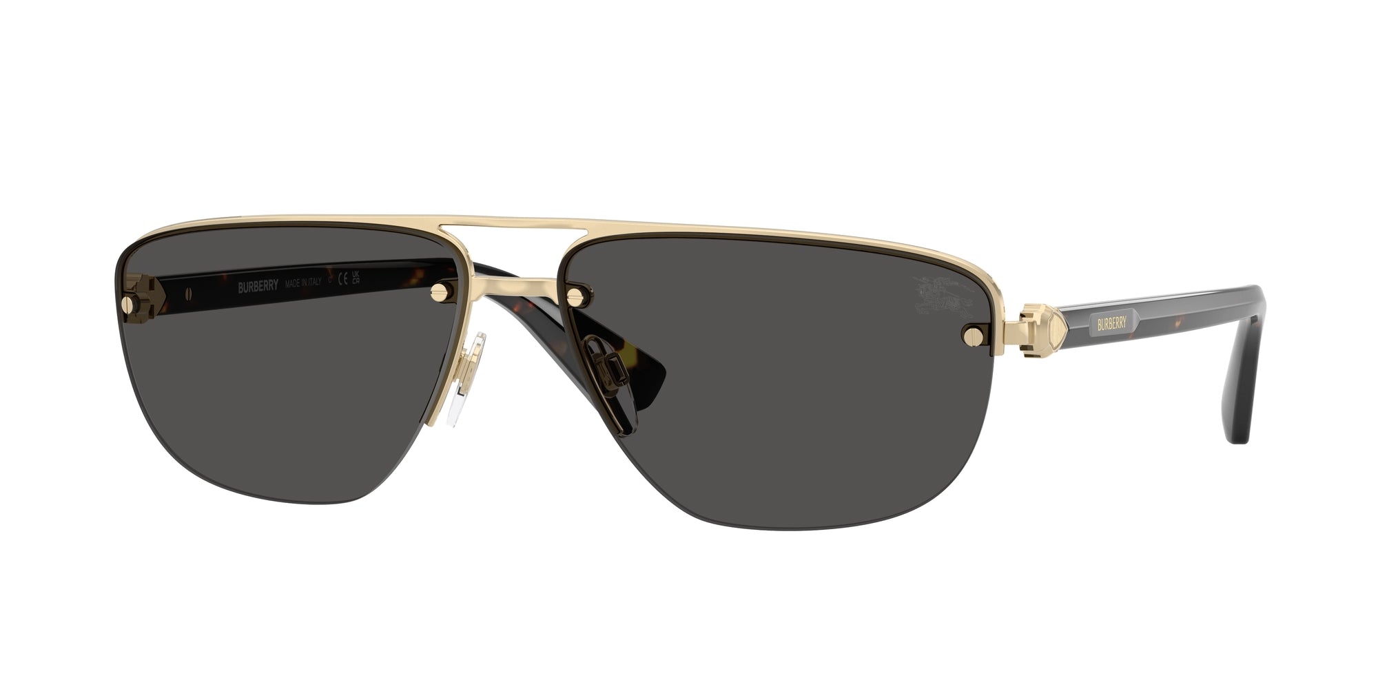 Burberry BE3164 110987 Light Gold Sunglasses for Man