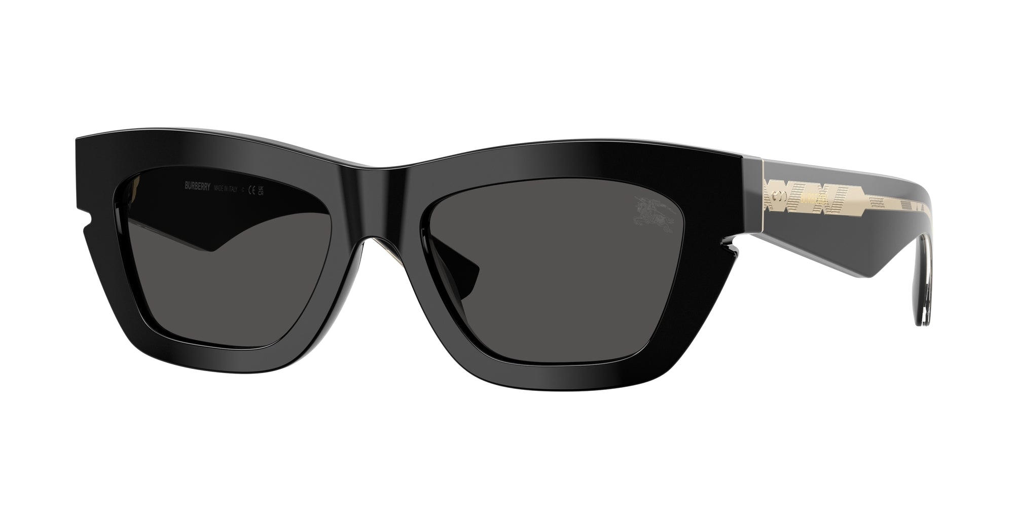 Burberry BE4454 300187 Black Sunglasses for Woman - LookerOnline