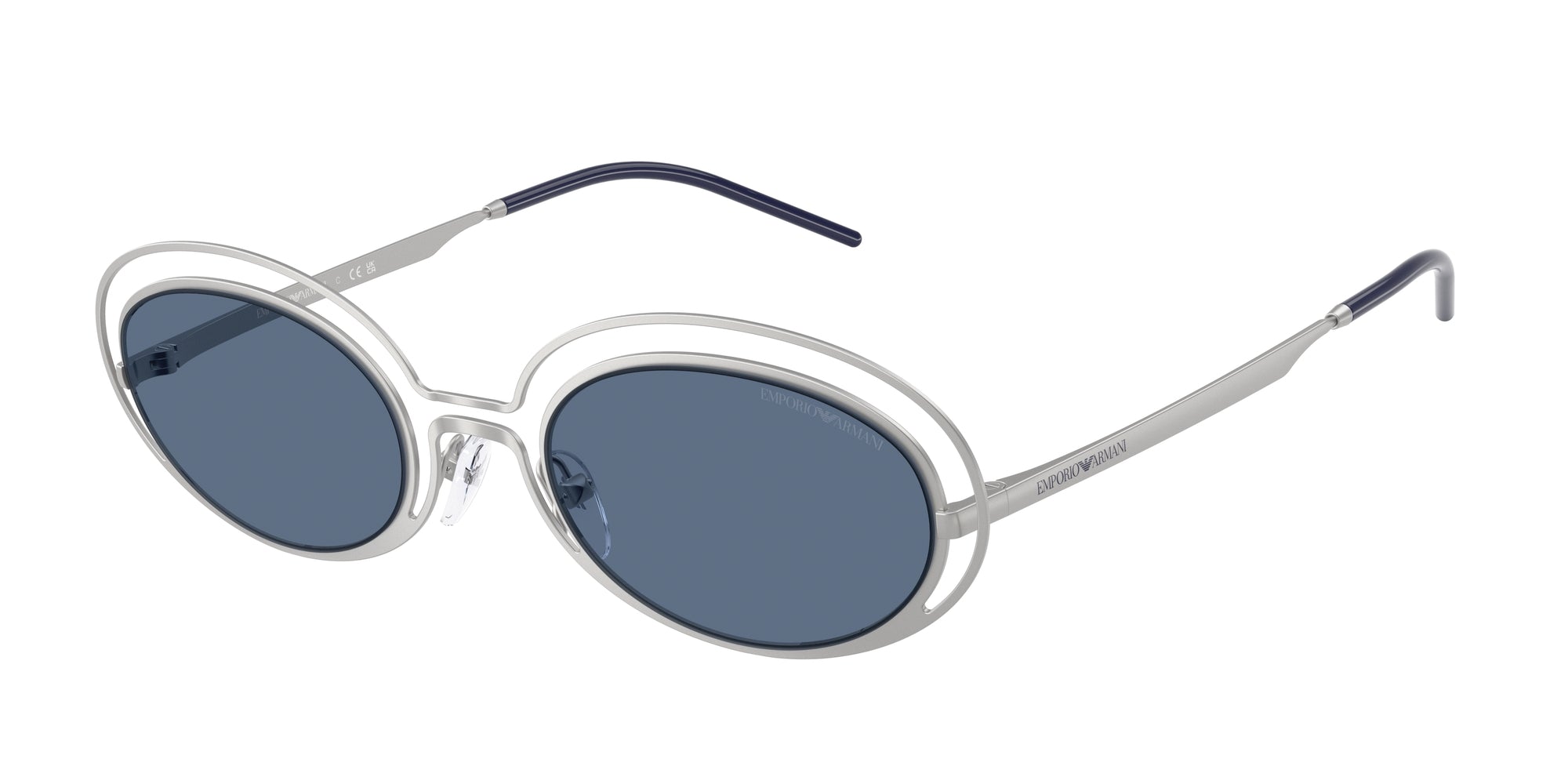 Emporio Armani… Round Blue Sunglasses EARMANI-EA4113-51-56618F-1.jpg main image 3