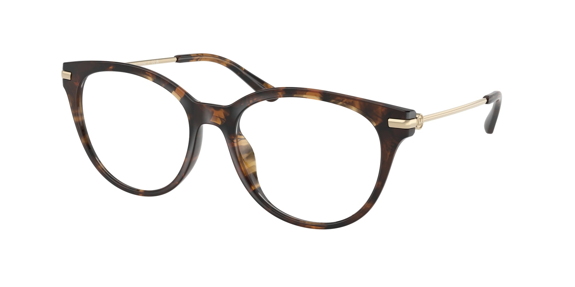 Michael Kors Tortoiseshell Eyeglasses Frame model Rome 3006 with case 0MK4144U Michael Kors Glasses 3006 Dark Tortoise - eye-oo.com main image 2