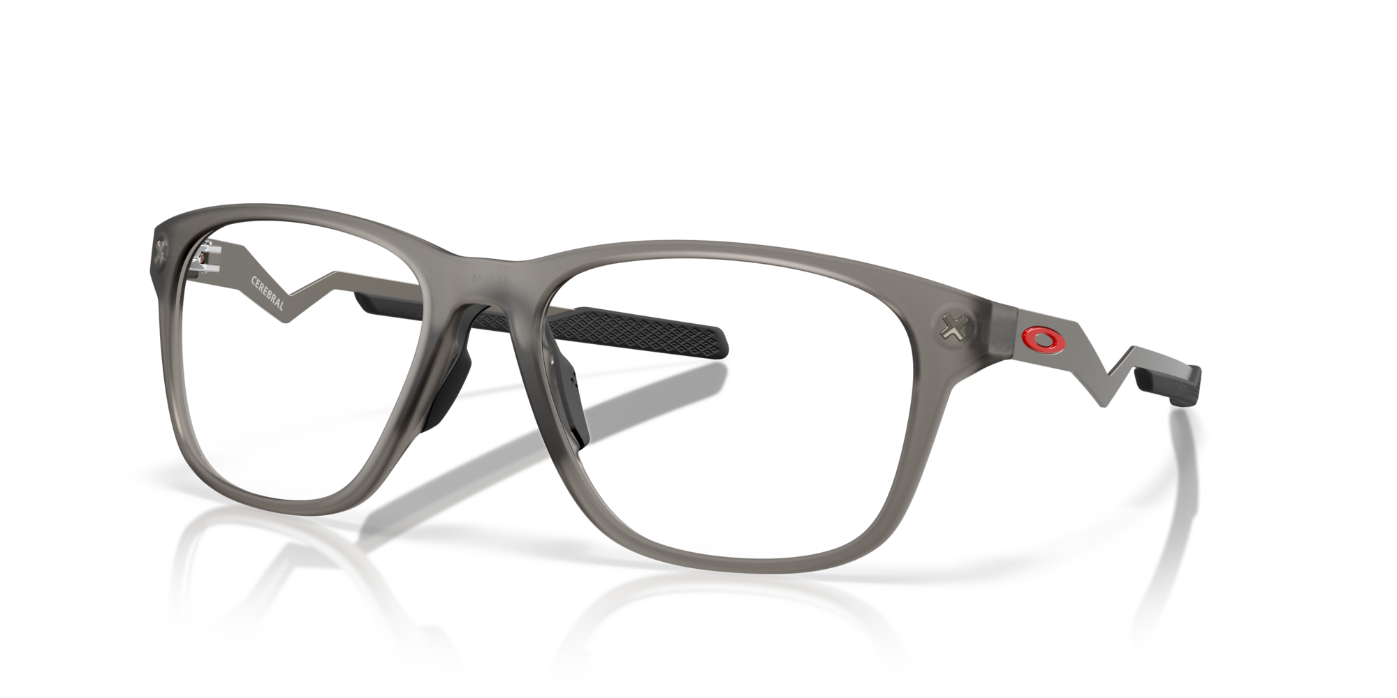 Oakley Cerebral OX8187 818702 Satin Grey Smoke Eyeglasses for Man