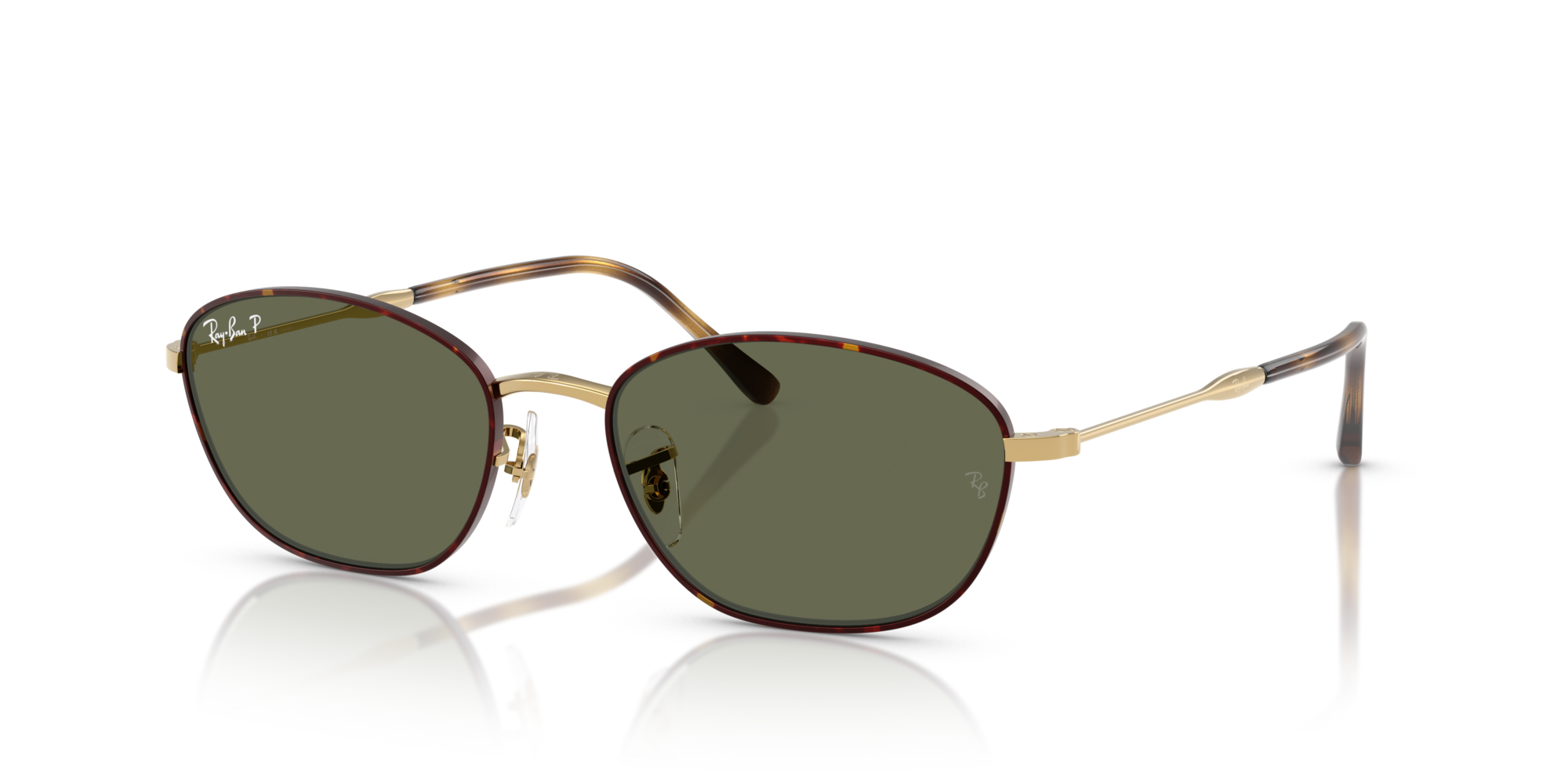 Ray-Ban RB3749 927358 Havana On Gold Sunglasses for Woman 
