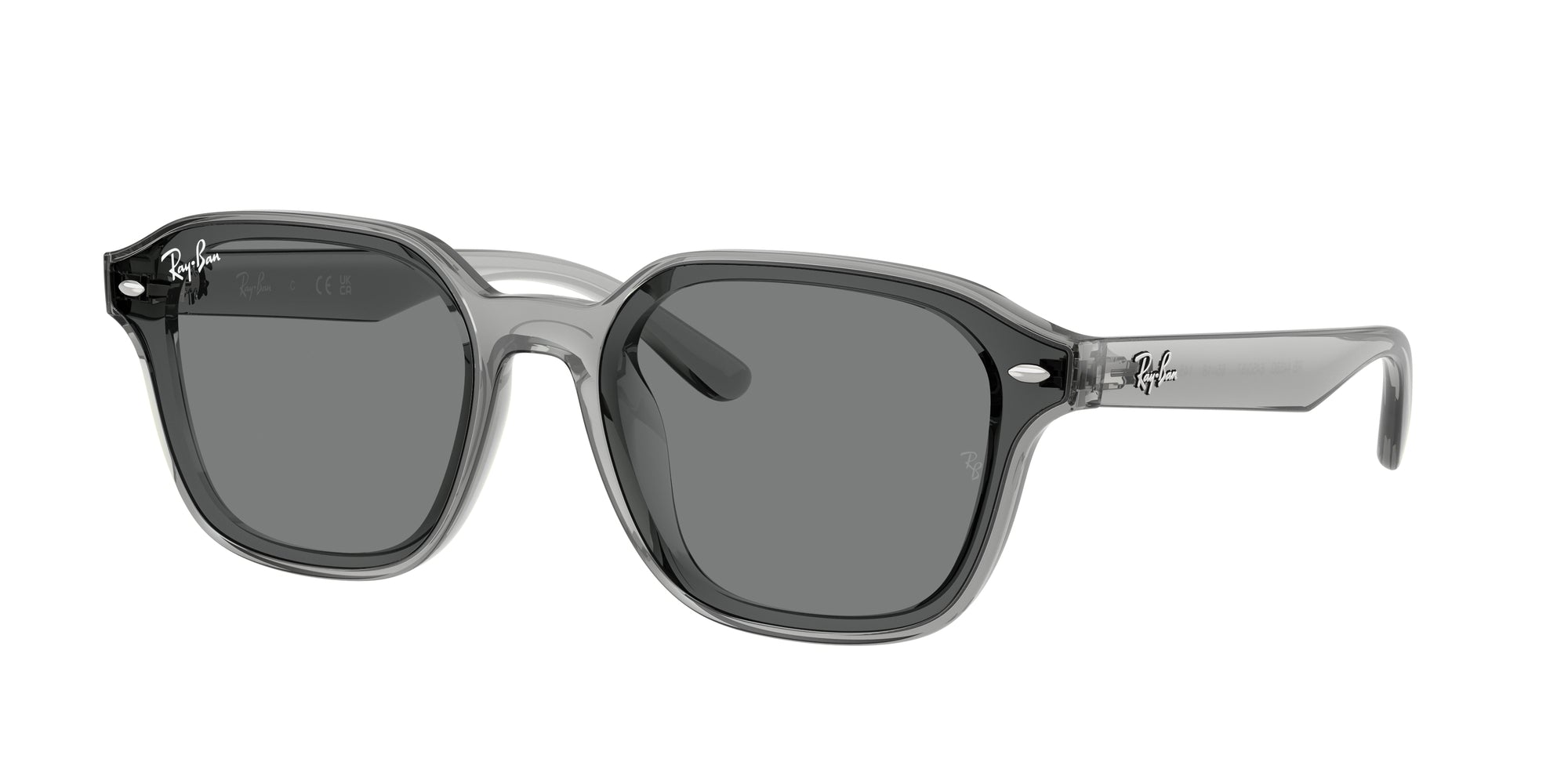 Ray-Ban RB4458D グレー サングラス Ray-Ban RB4458D 645087 Transparent Grey Sunglasses for Men and