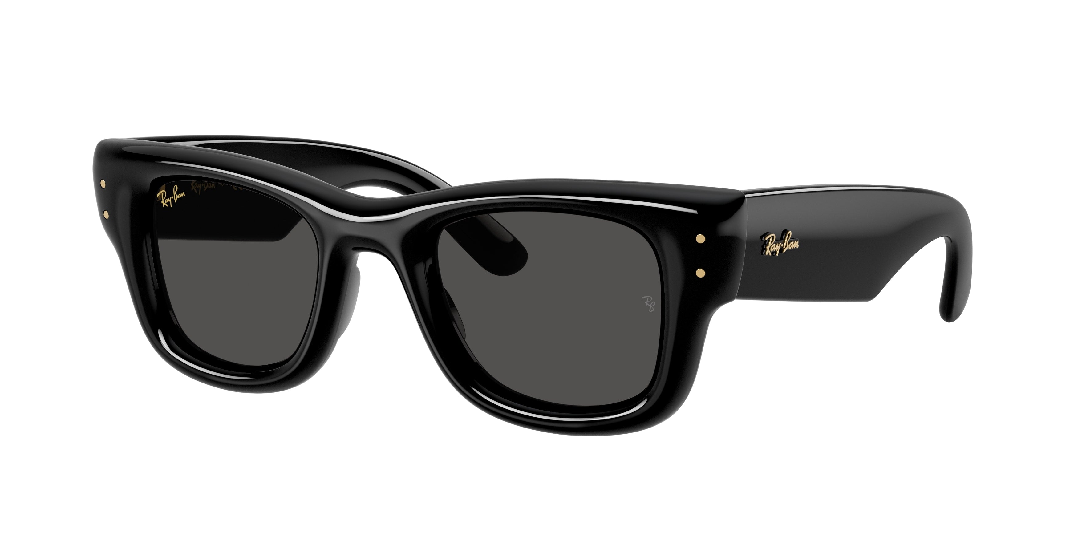 小物 Ray-Ban RB4940 Wayfarer Puffer 601/87 Ray-Ban Wayfarer Puffer RB4940 601/87 Black Sunglasses for Men and