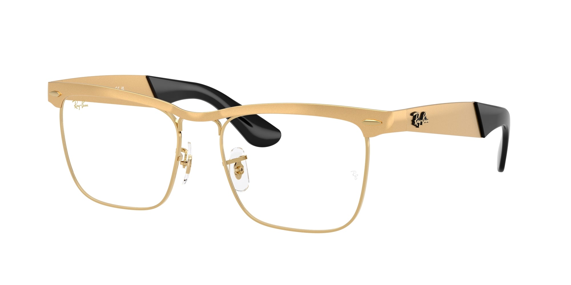 サンディ・ラム/フェイス・アンド・プレイス Ray-Ban Wayfarer Deluxe RX3875V 3191 Sandblasted Legend Gold