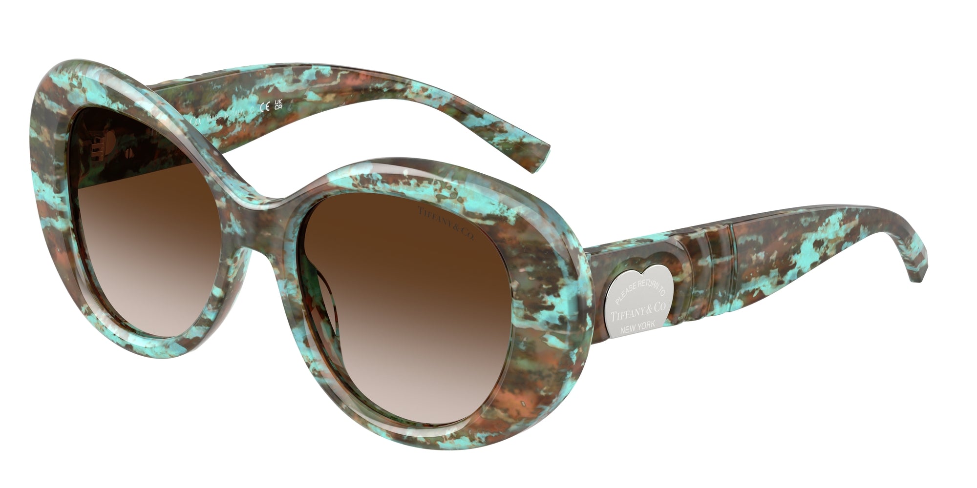 Tiffany black and Havana blue sunglasses Tiffany & Co. TF4047B TF/4047/B 8134/3B Havana/Blue Square  main image 2