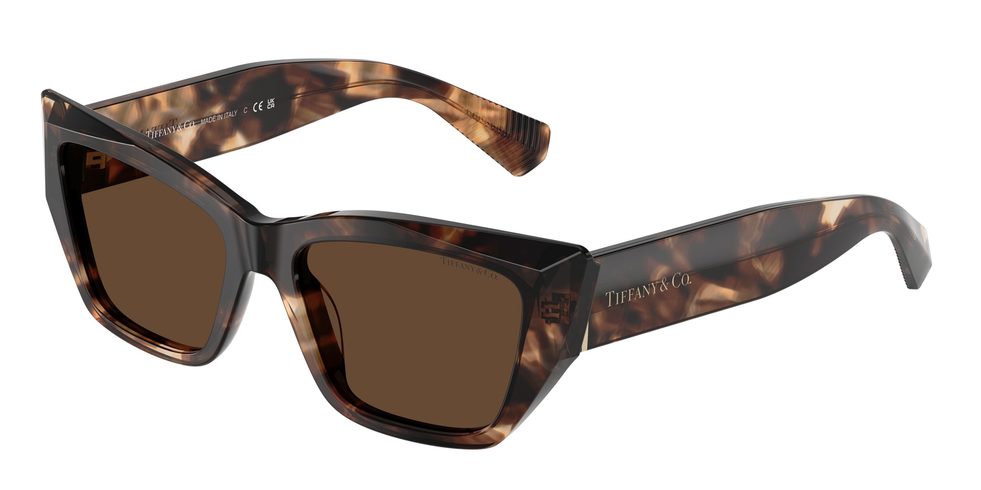 Tiffany TF4230 84213G Spotted Brown Havana Sunglasses for Woman