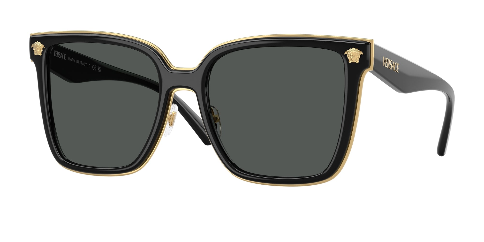 NEW VERSACE SUNGLASSES BLACK WOMEN EYEWEAR VERSACE VE2278D GB1/87 VERSACE VE2278D GB1 87 Black Grey Women main image 4