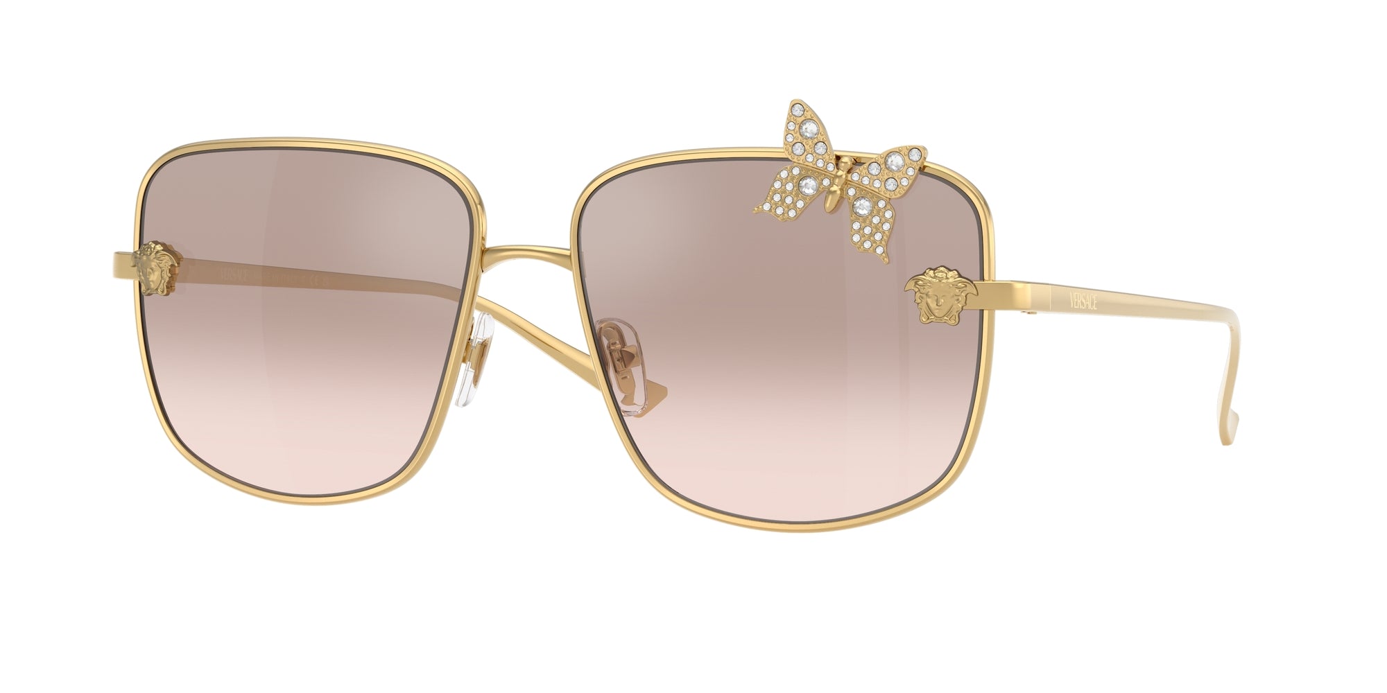 ヴァネロペ パーカ Versace VE2282 10028Z Gold Sunglasses for Woman – LookerOnline