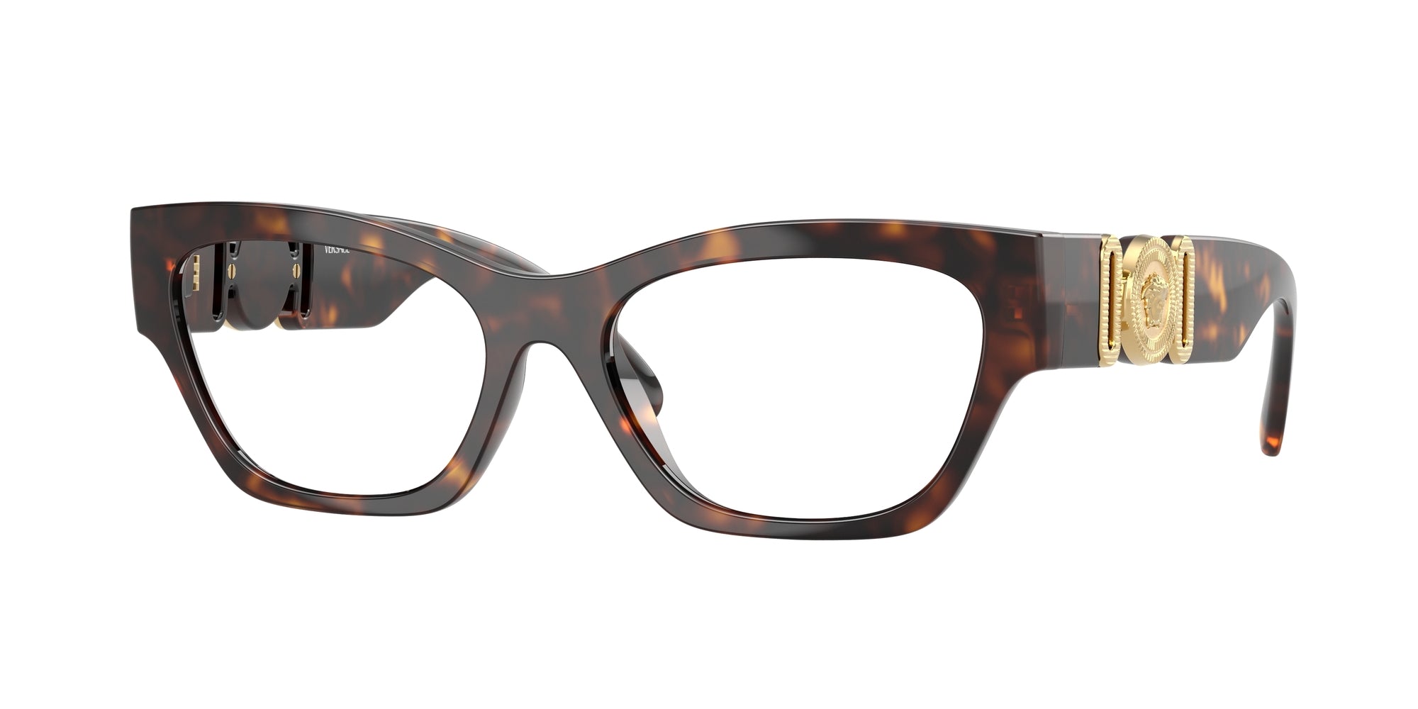 Versace VE3367U 108 Havana Eyeglasses for Woman - LookerOnline
