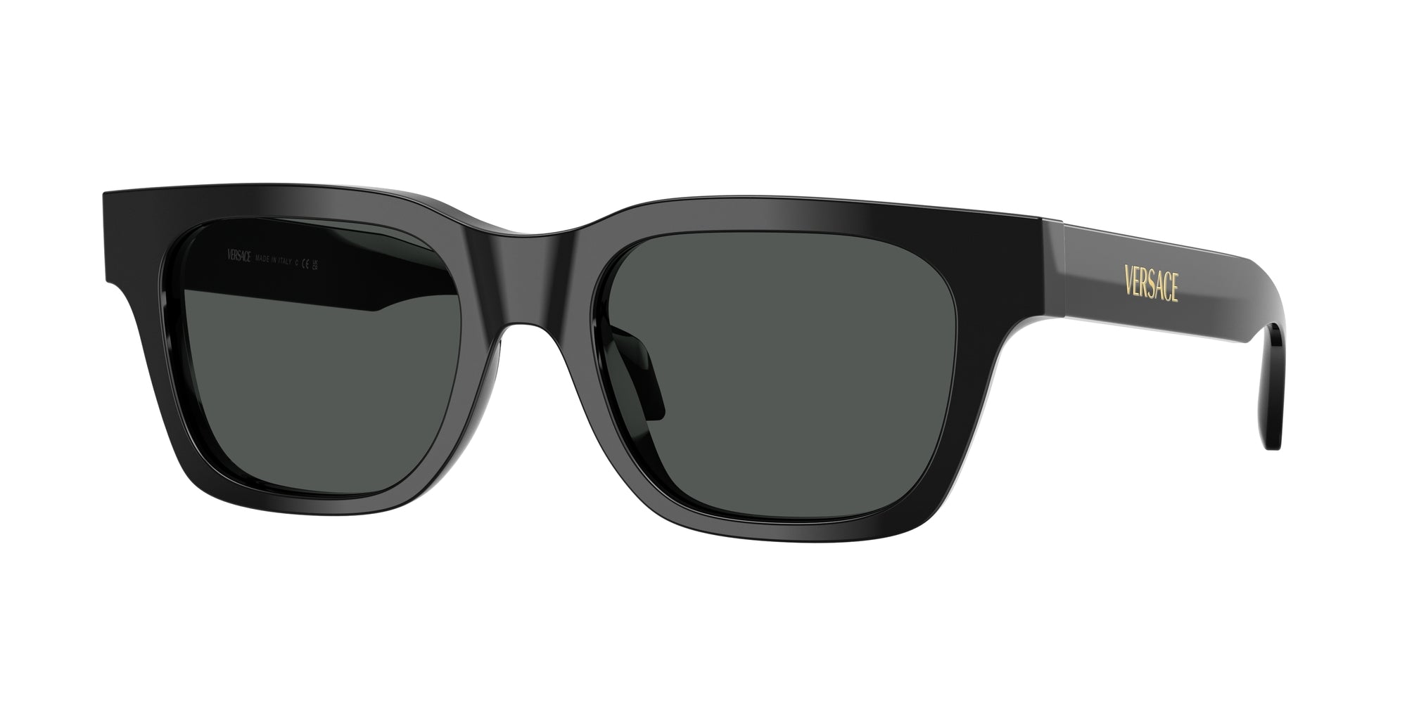 NEW VERSACE VE4486 GB1/87 SUNGLASSES UNISEX BLACK VE4486 GB187EYEWEAR Versace VE4486 Sunglasses GB1/87 Black - eye-oo.com main image 4