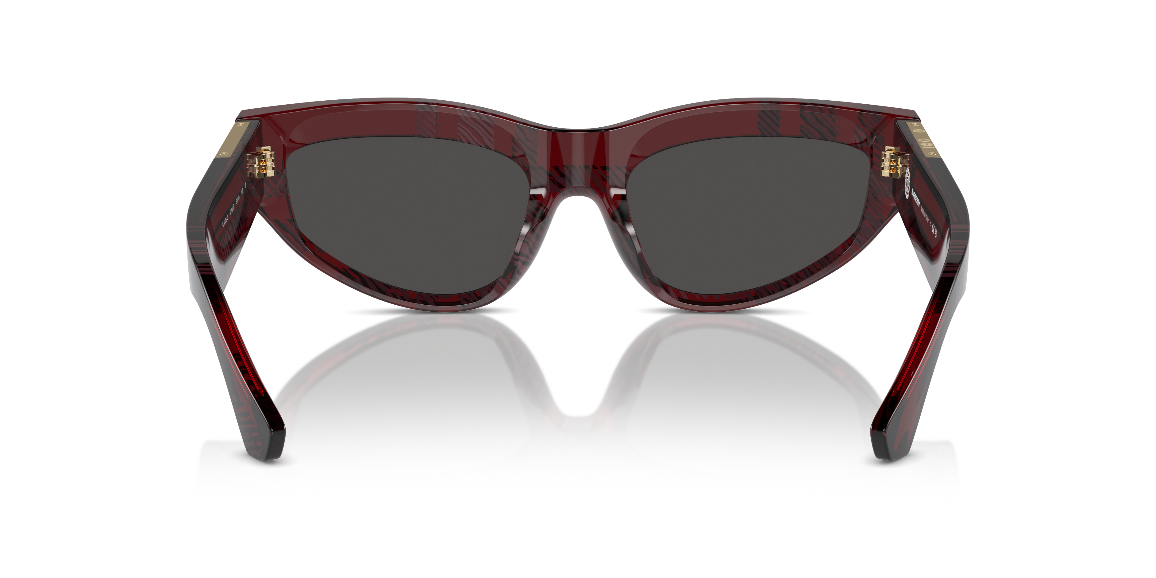 Burberry BE4425U 411587 Check Red Sunglasses for Woman  display picture 3