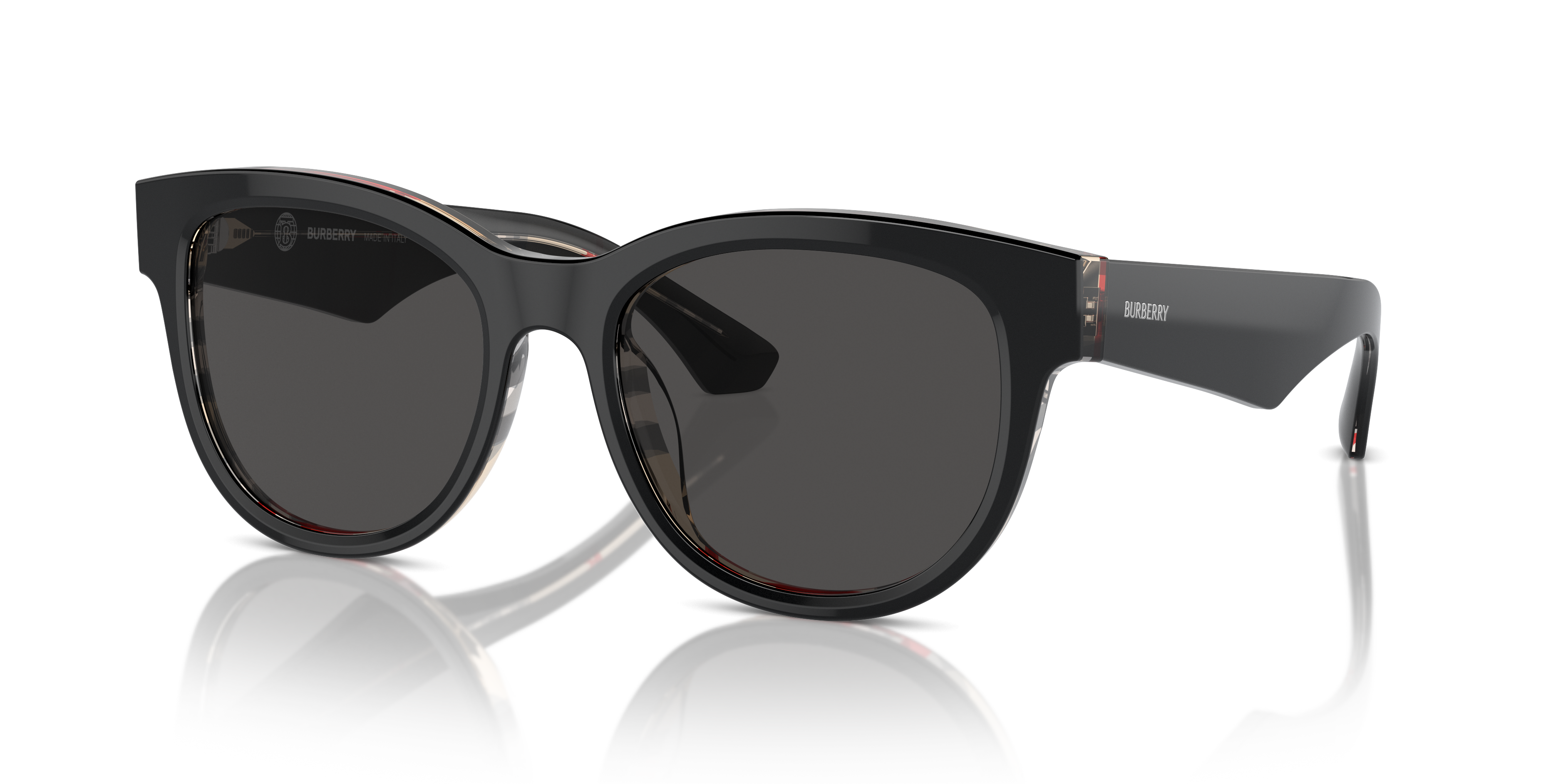 Burberry BE4432U 412187 Top Black On Vintage Check  display picture 2