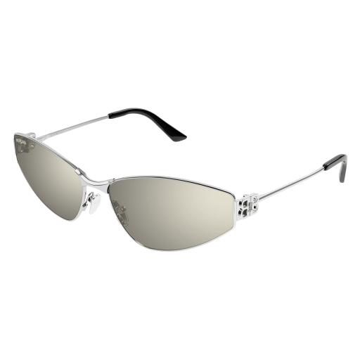 NEW BALENCIAGA SUNGLASSES BB0335S 006 SILVER UNISEX EYEWEAR Balenciaga® BB0335S Cat-Eye Sunglasses - EuroOptica main image 3