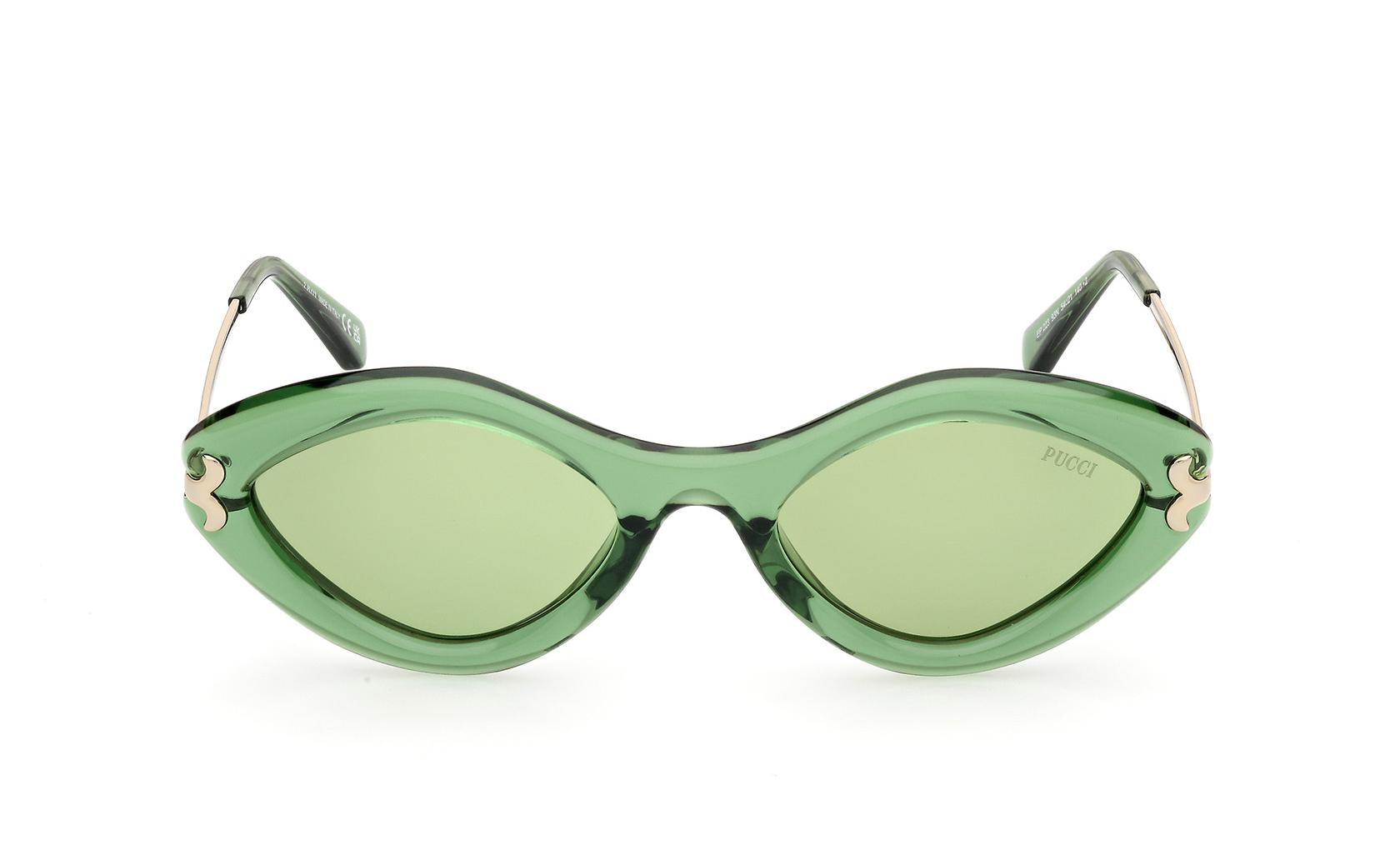 Pucci Sunglasses with Gold Frame and Green Lenses Emilio Pucci Sunglasses | The RealReal main image 4