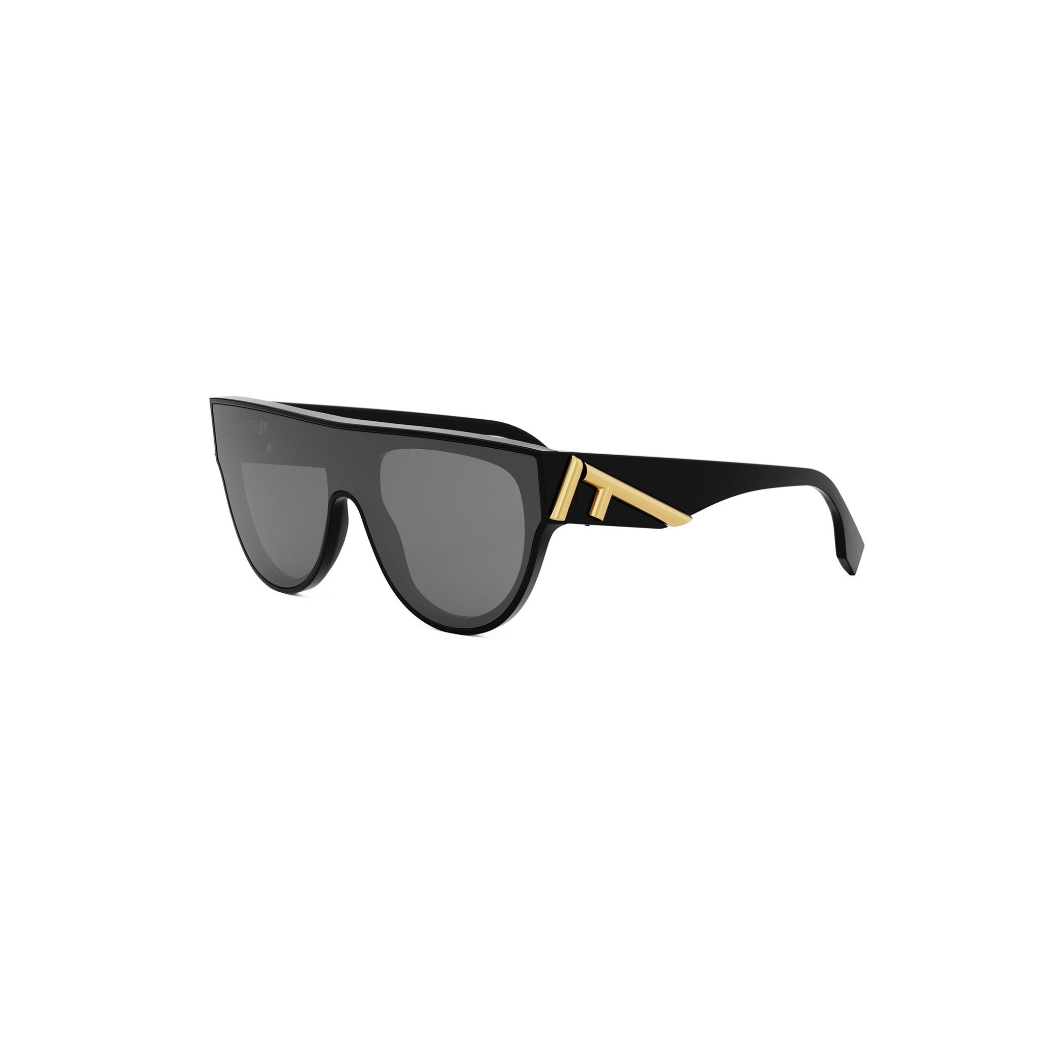 Fendi Black Cat Eye Sunglasses with Gold Accents Fendi Acetate F is Fendi FF 51mm Cat Eye Sunglasses 0327/S  main image 2