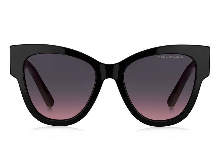 NEW MARC JACOBS SUNGLASSES BLACK WOMEN EYEWEAR MARC JACOBS MARC 697/S 0807 FF Marc Jacobs MARC 697/S 807/FF Cat Eye Black Sunglasses  main image 2