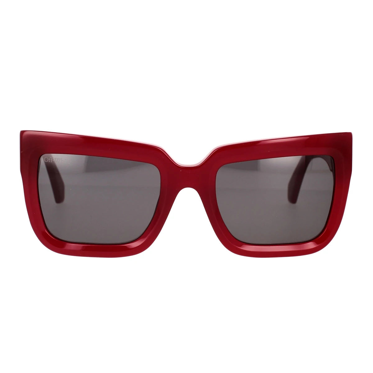 Off White FIRENZE sunglasses burgundy square | LookerOnline