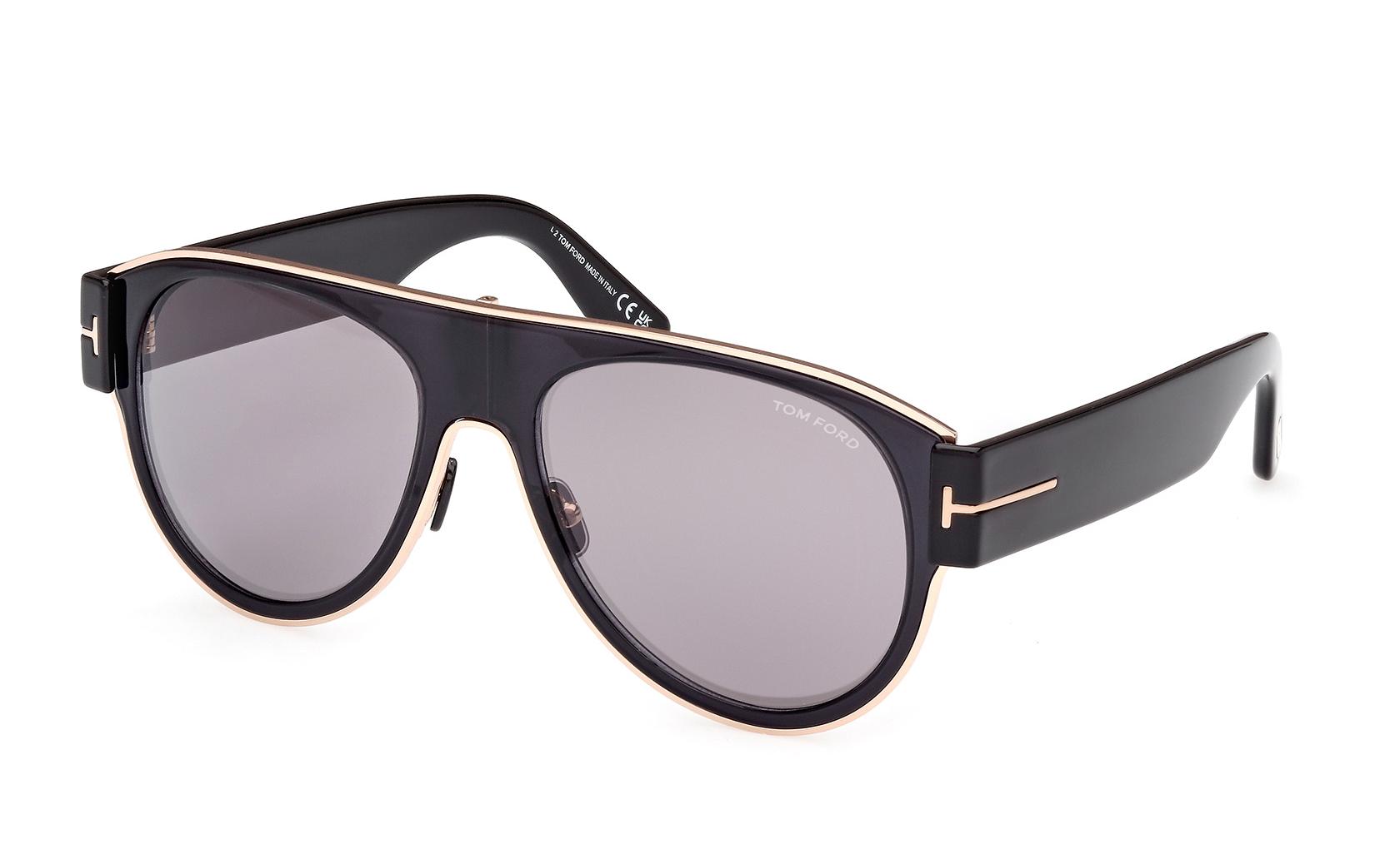 Tom Ford Lyle-02 FT1074 01C Sunglasses Black Aviator Frame, Smoke Lenses Tom Ford Lyle-02 FT1074 01C - Sunglasses for Man and Woman  main image 3