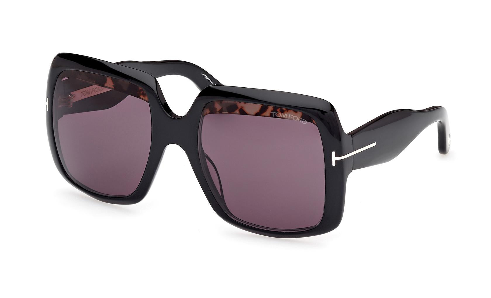 Tom Ford Aurora FT1194 52E Square Sunglasses - Black/Smoke Tom Ford® FT1194 Aurora Square Sunglasses - EuroOptica main image 2