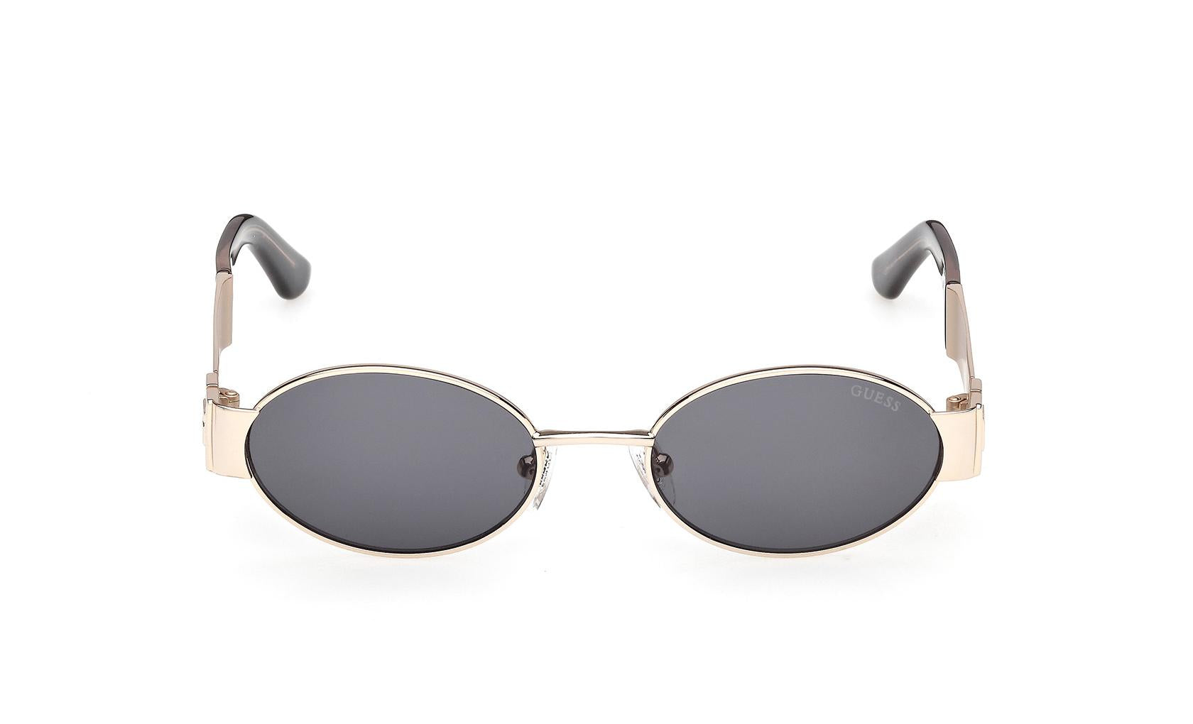 Guess GU 7002 BRN-34A Zebra Round Sunglasses Guess Sunglasses GU-7645-S 01B main image 3