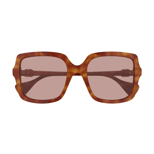 Gucci GG1070S 002 Havana Sunglasses for Woman | LookerOnline