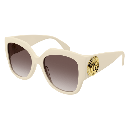NEW GG1407S 004 GUCCI SQUARE IVORY BROWN WOMEN SUNGLASSES GUCCI Gucci GG1407S Ivory/Brown Shaded (004) Sunglasses | eBay main image 3