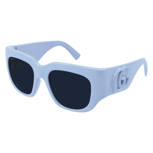 NEW AUTHENTIC Gucci GG1545S Blue Sunglasses With Case Gucci GG1545S 004 Square Light Blue Sunglasses  main image 3