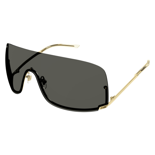 NEW GUCCI GG1560S 001 SHIELD GOLD UNISEX SUNGLASSES GUCCI Gucci GG1560S 001 Sunglasses Shiny Gold - eye-oo.com main image 2