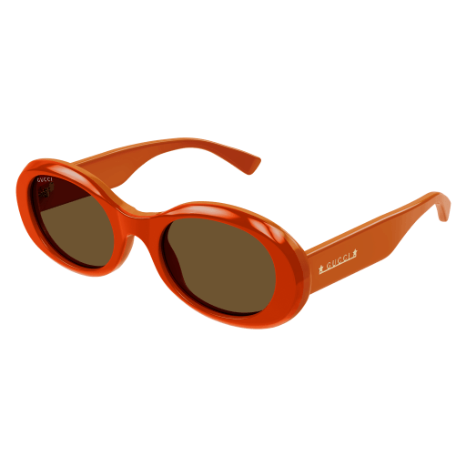 NEW Gucci GG1587S 003 Orange Brown Women Oval Sunglasses GG 1587S New Gucci Women Orange Oval Sunglasses Brown Lens GG1587S  main image 2