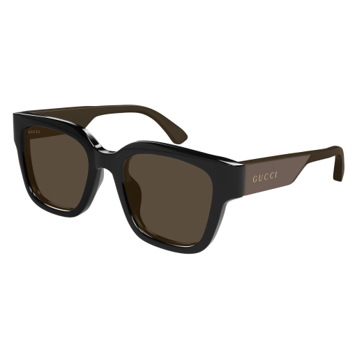 NEW GUCCI SUNGLASSES GG1670SK 004 BLACK/BROWN MEN EYEWEAR GG1670SK 004 Black with Dark Brown/Solid Brown main image 4
