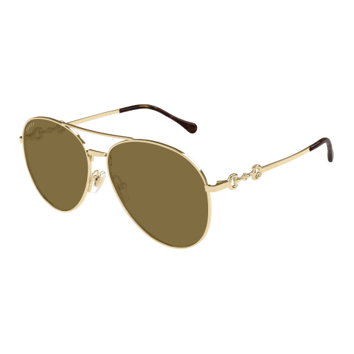 NEW GUCCI SUNGLASSES GOLD WOMEN EYEWEAR GUCCI GG1698S 002 Gucci GG1698S Sunglasses main image 3
