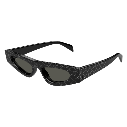 NEW GUCCI SUNGLASSES BLACK WOMEN EYEWEAR GUCCI GG1779S 010 Gucci Sunglasses GG1779S 010 Shiny Black Hematite - eye-oo.com main image 3