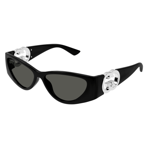 NEW GUCCI GG1824S 001 WOMEN BLACK SUNGLASSES GUCCI Gucci GG1824S 001 Cat Eye Sunglasses Black - eye-oo.com main image 3