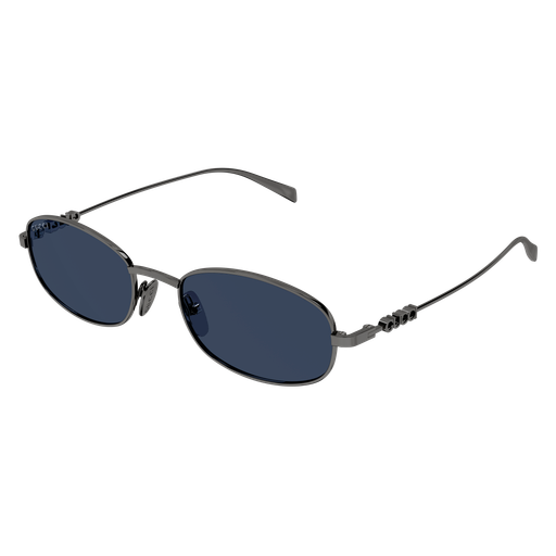 Gucci GG1940S 001 Sunglasses Ruthenium Rectangle Frame, Blue Lenses gucci-gg1940s-001-hd-3_800x.  main image 2