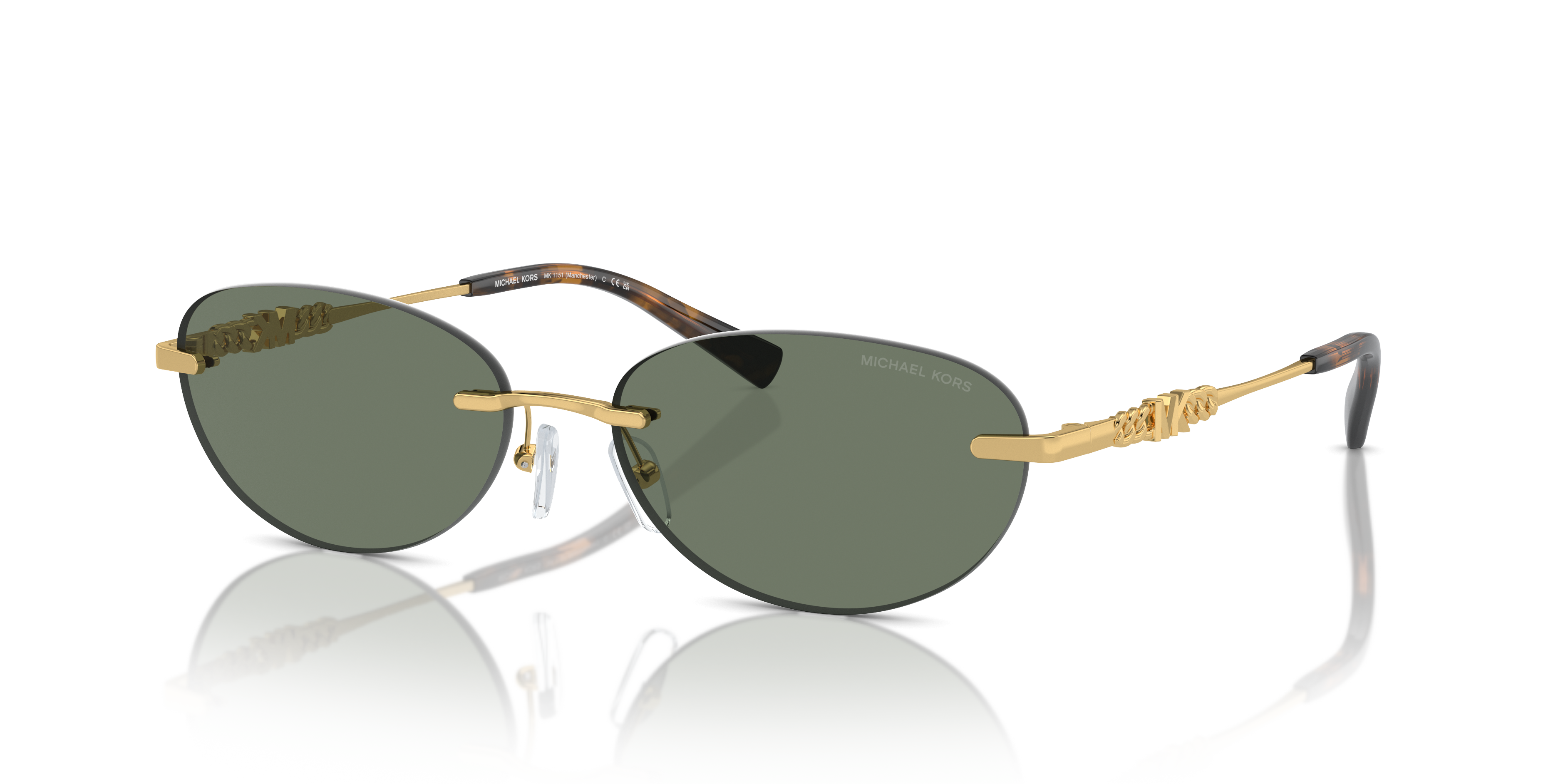 Michael Kors Manchester MK1151 18963H Green Solid Sunglasses for