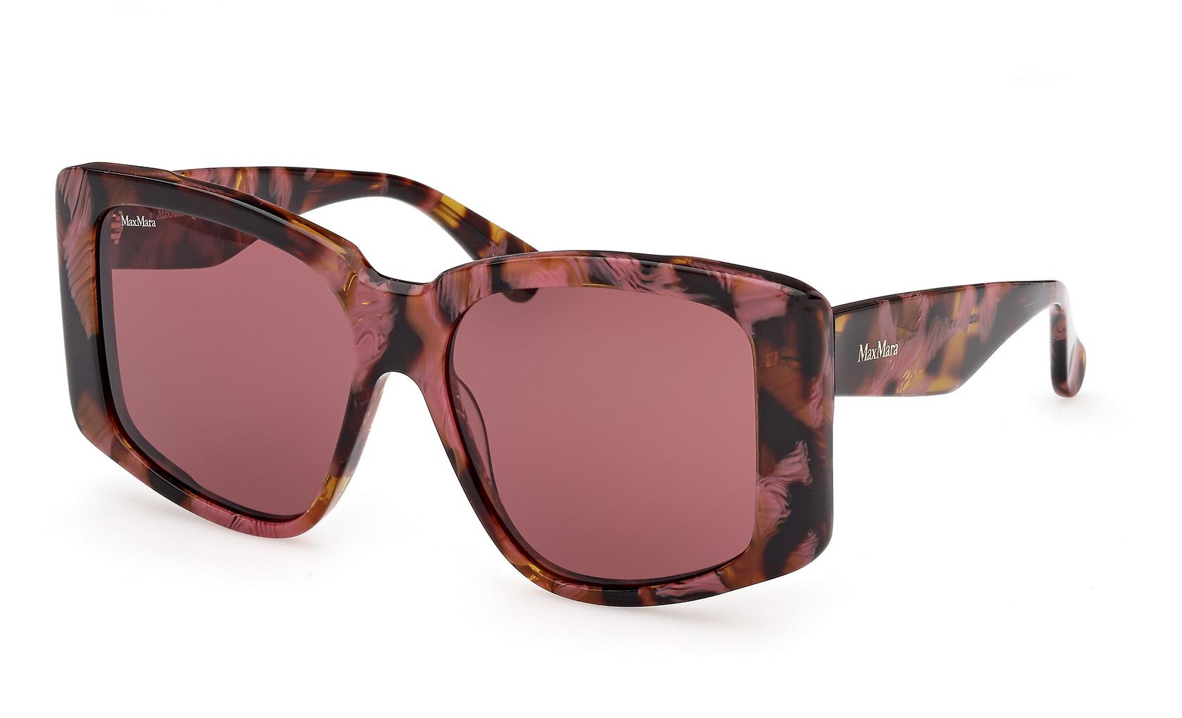Max Mara GLIMPSE6 MM0098 55S Sunglasses Havana Butterfly Frame, Bordeaux Lenses MaxMara Glimpse6 MM0098 55S - Sunglasses for Woman  main image 2