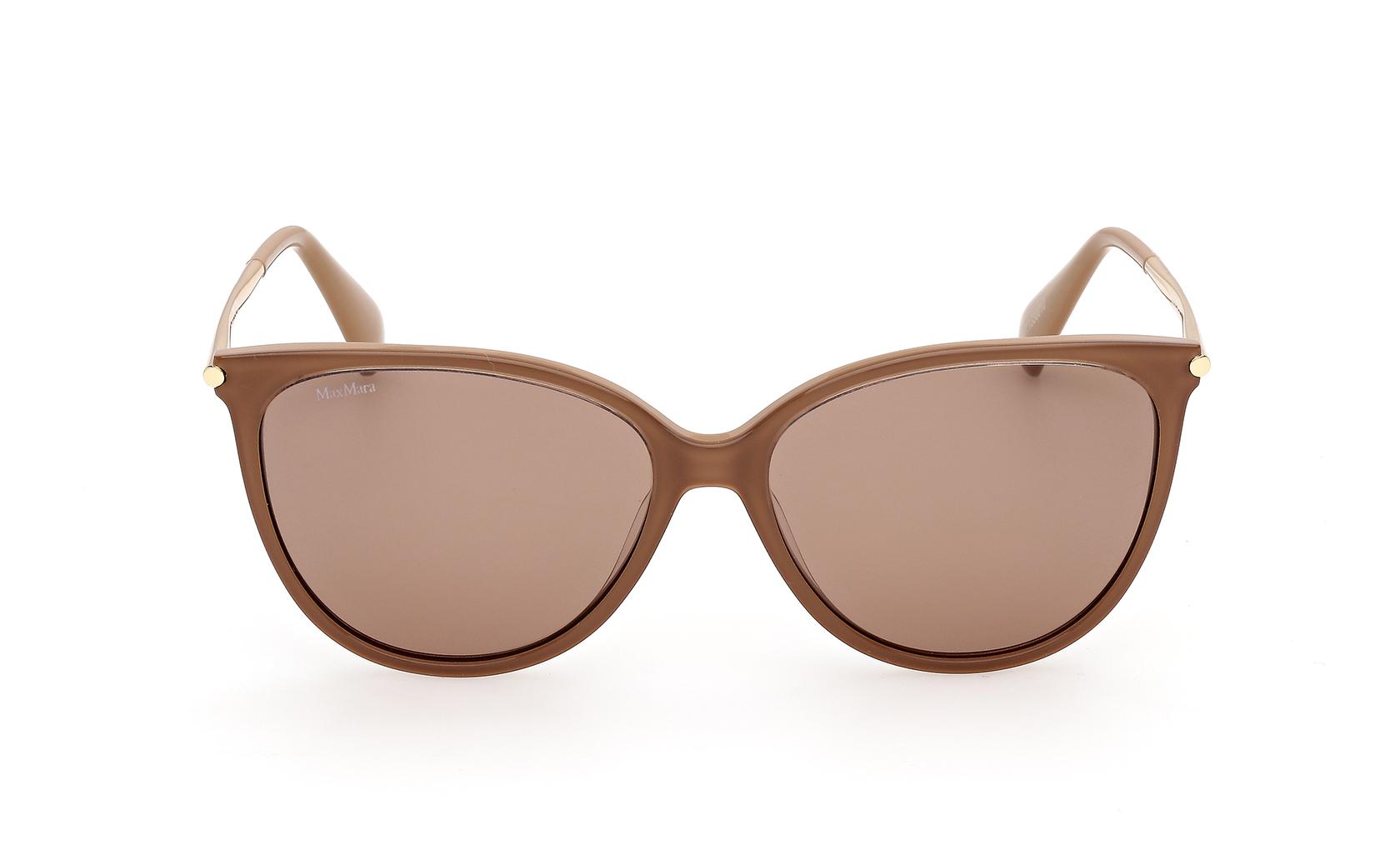 Maxmara Sunglasses MM0201 46E Shiny Light Brown | LookerOnline