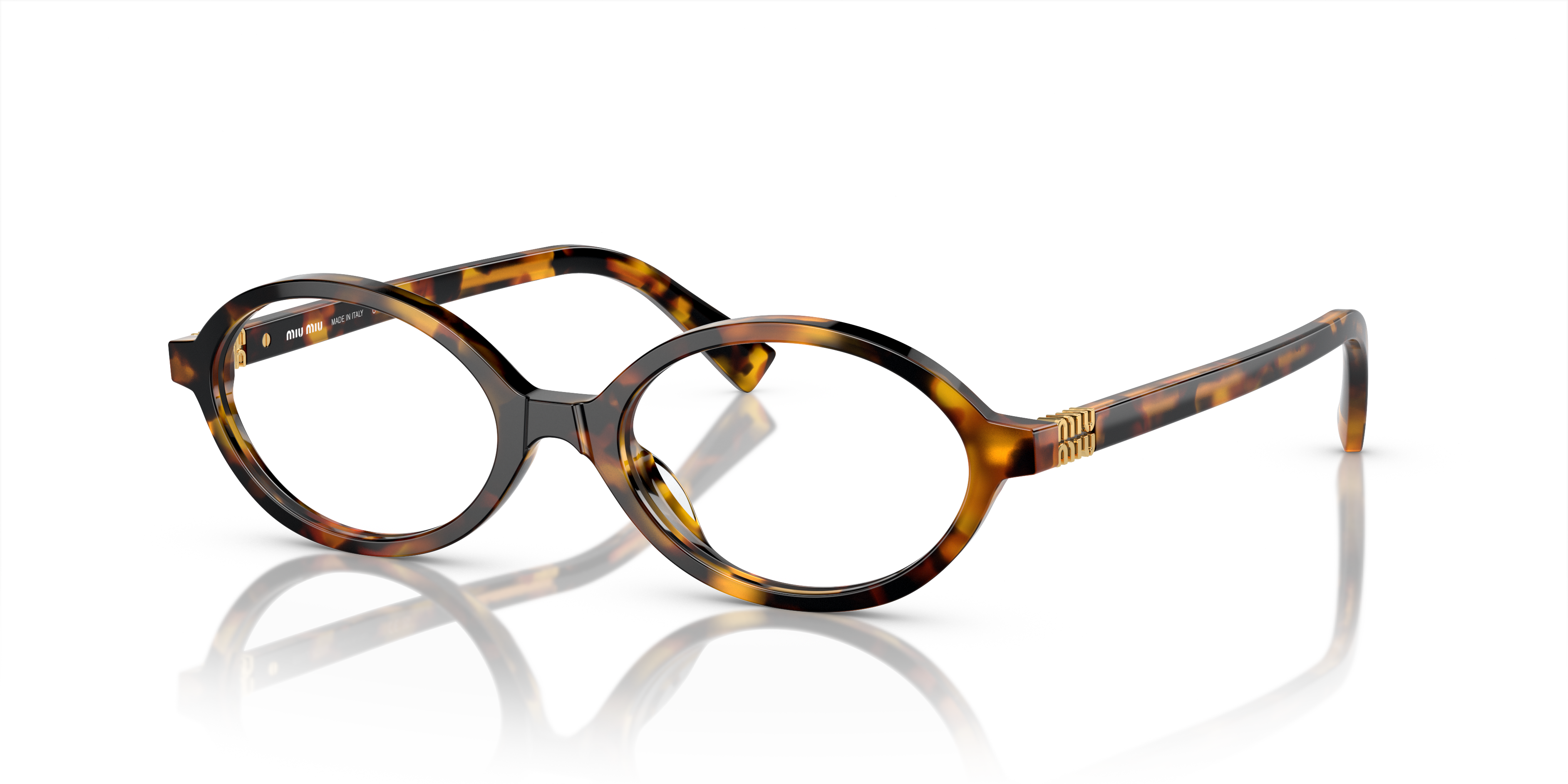 Miu Miu MU 01XV VAU1O1 Honey Havana Eyeglasses for Woman