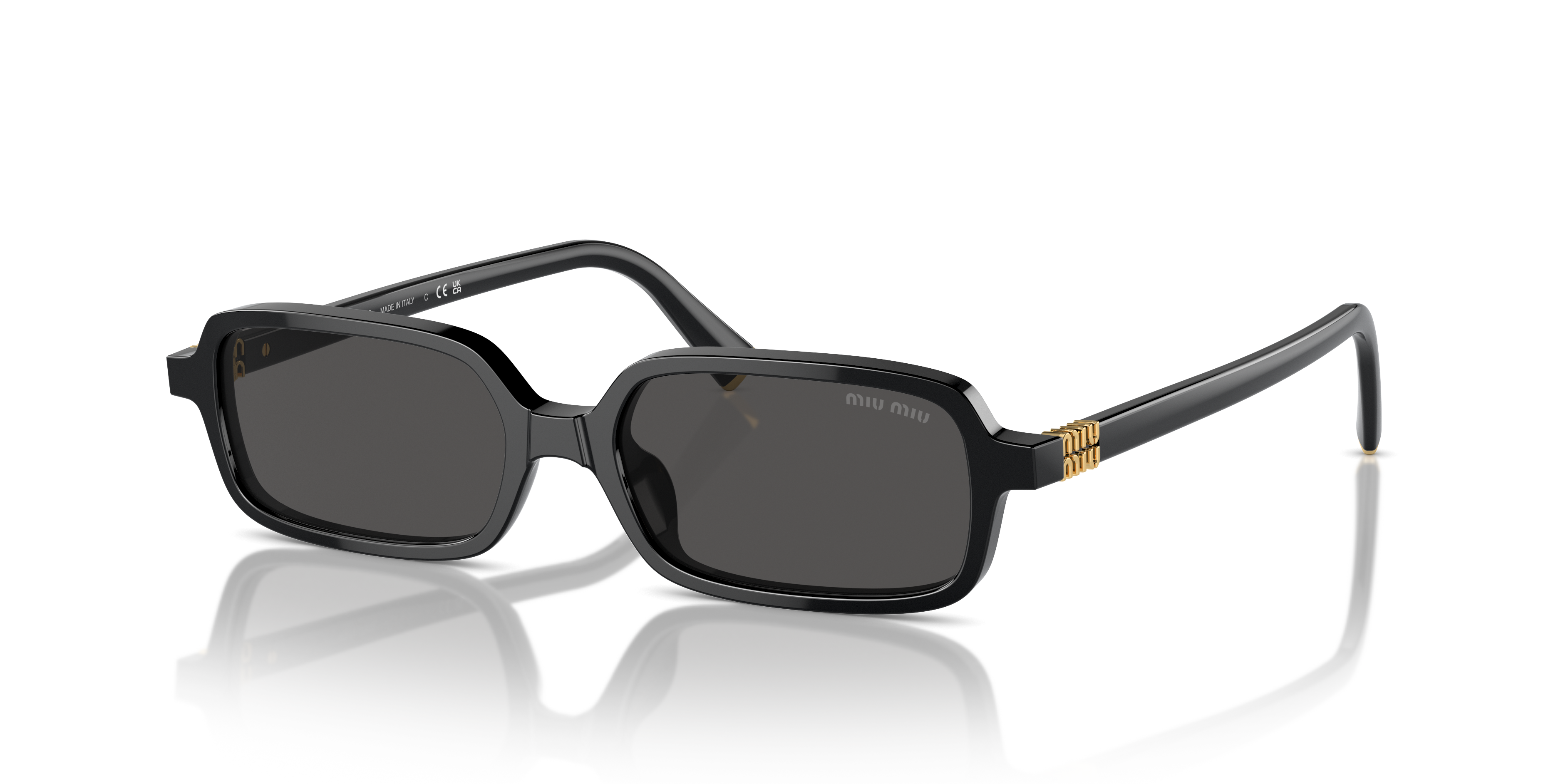 Miu Miu MU 11ZS 16K5S0 Black Sunglasses for Woman – LookerOnline Miu Miu MU 11ZS 16K5S0 Black Sunglasses for Woman – LookerOnline