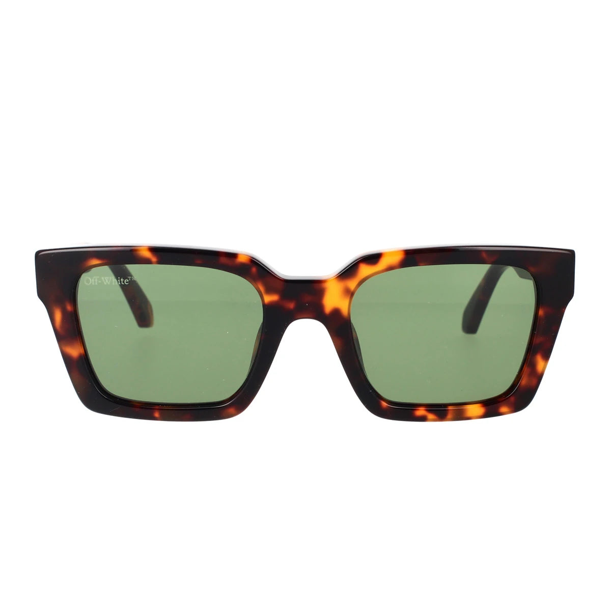 Off-White Tortoise Sunglasses with Green Lenses Off-White Boulder OERI112 Wayfarer Sunglasses | Fashion Eyewear main image 3