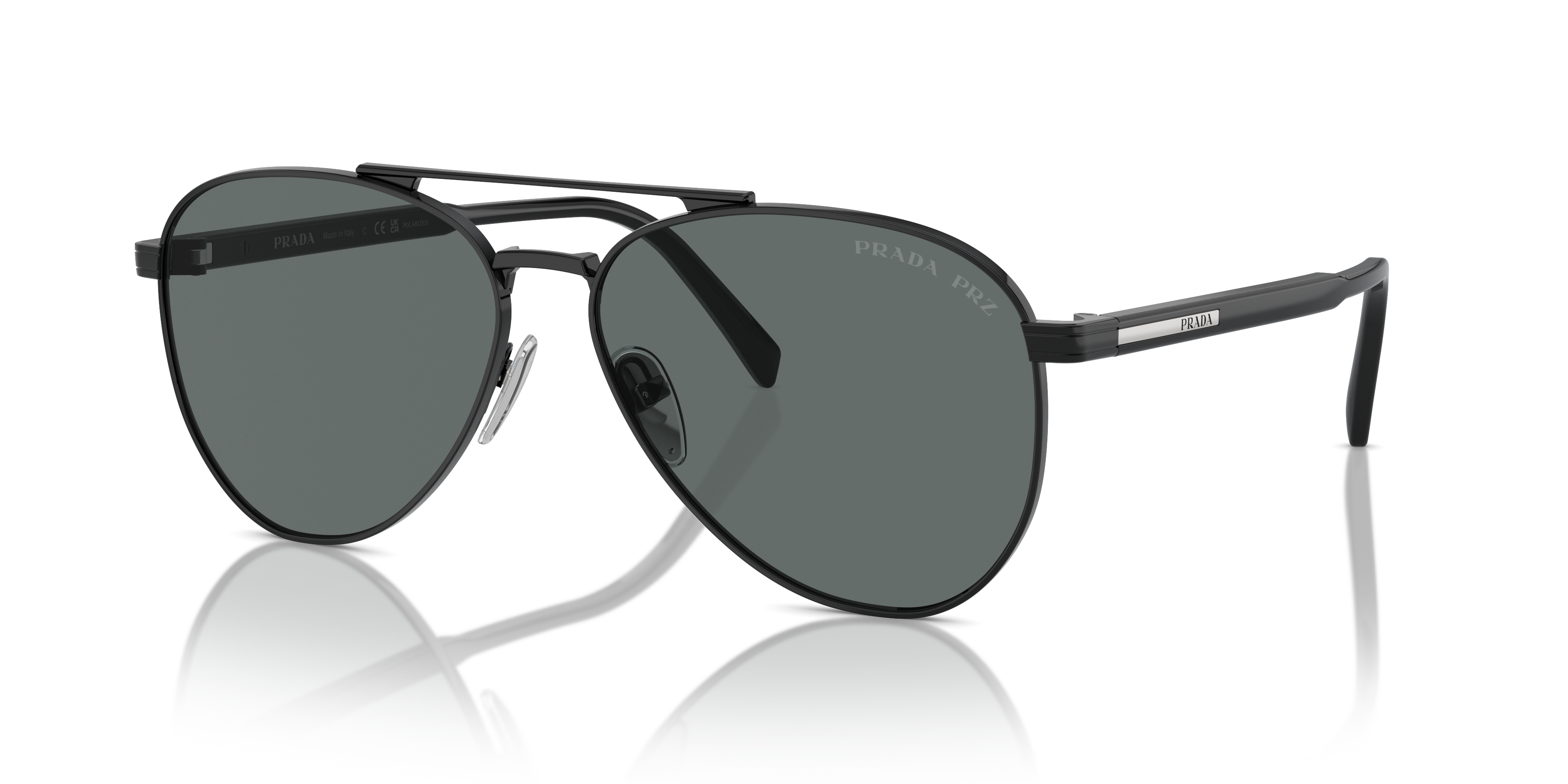 Prada PR A58S 1AB5Z1 Sunglasses Black for Man – LookerOnline