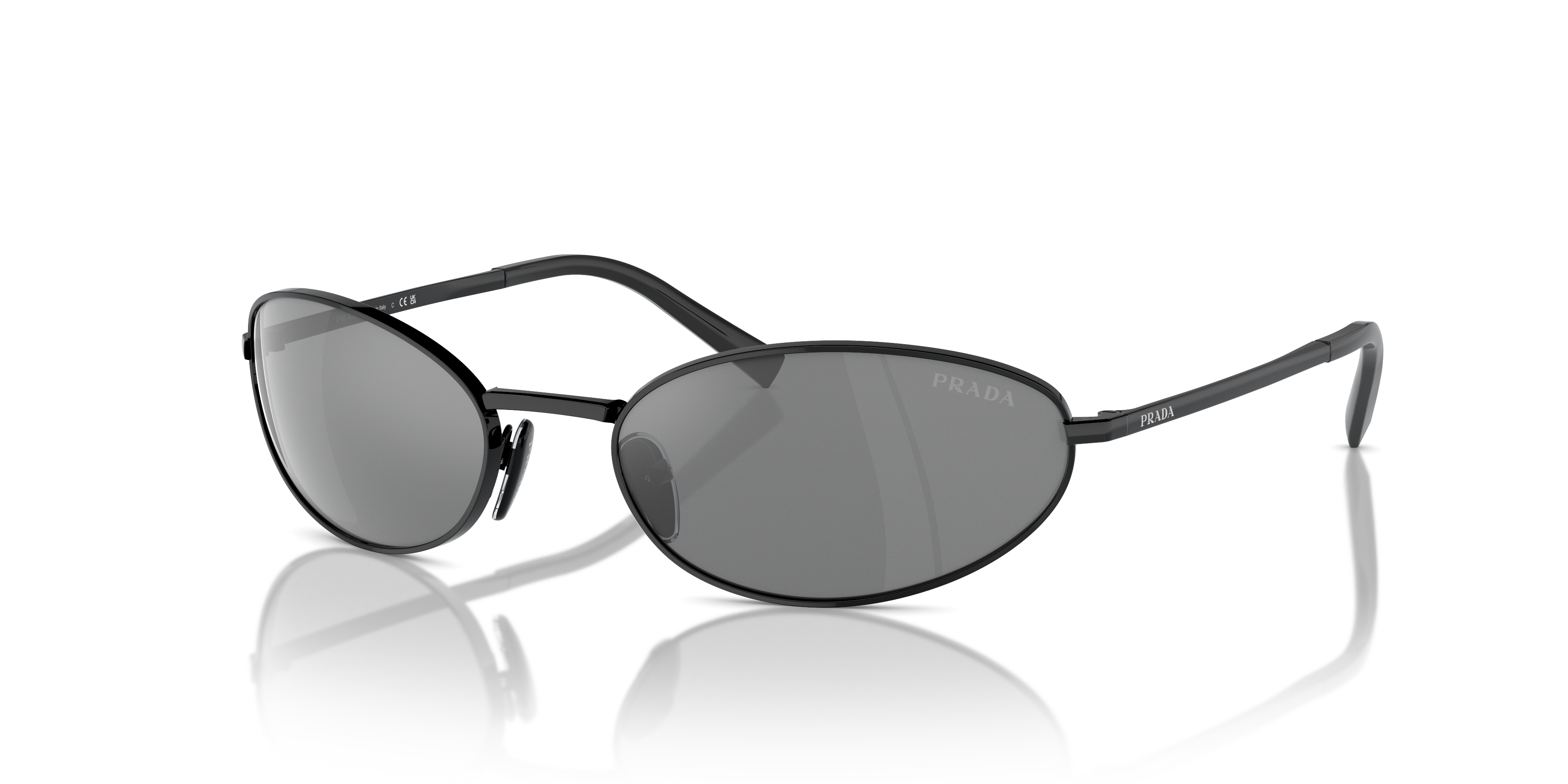 Prada PR A59S 1AB60G Sunglasses Black for Woman – LookerOnline