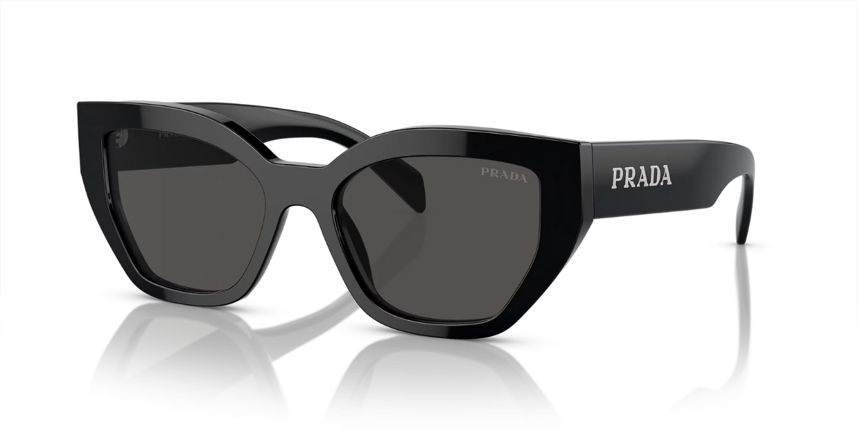 Prada PR A09S 1AB5S0 Sunglasses Black for Woman – LookerOnline