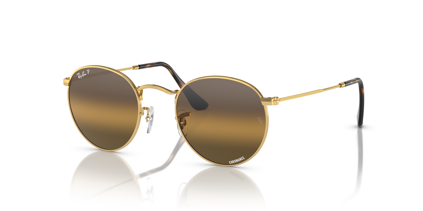 Ray-Ban Round Metal Sunglasses RB3447 001/G5