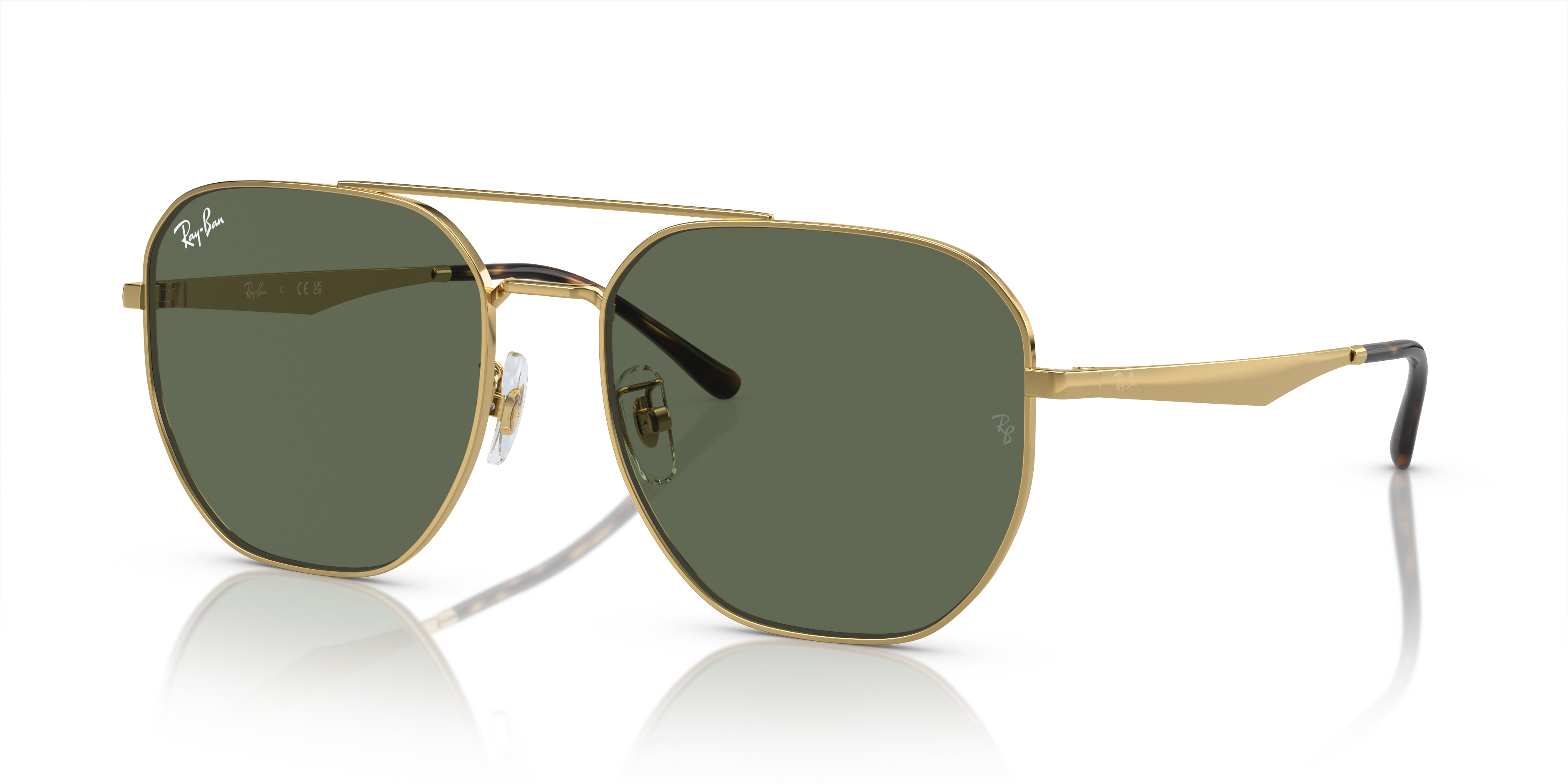 Ray-Ban RB3724D 001/71 Arista Gold Sunglasses for Men and Women