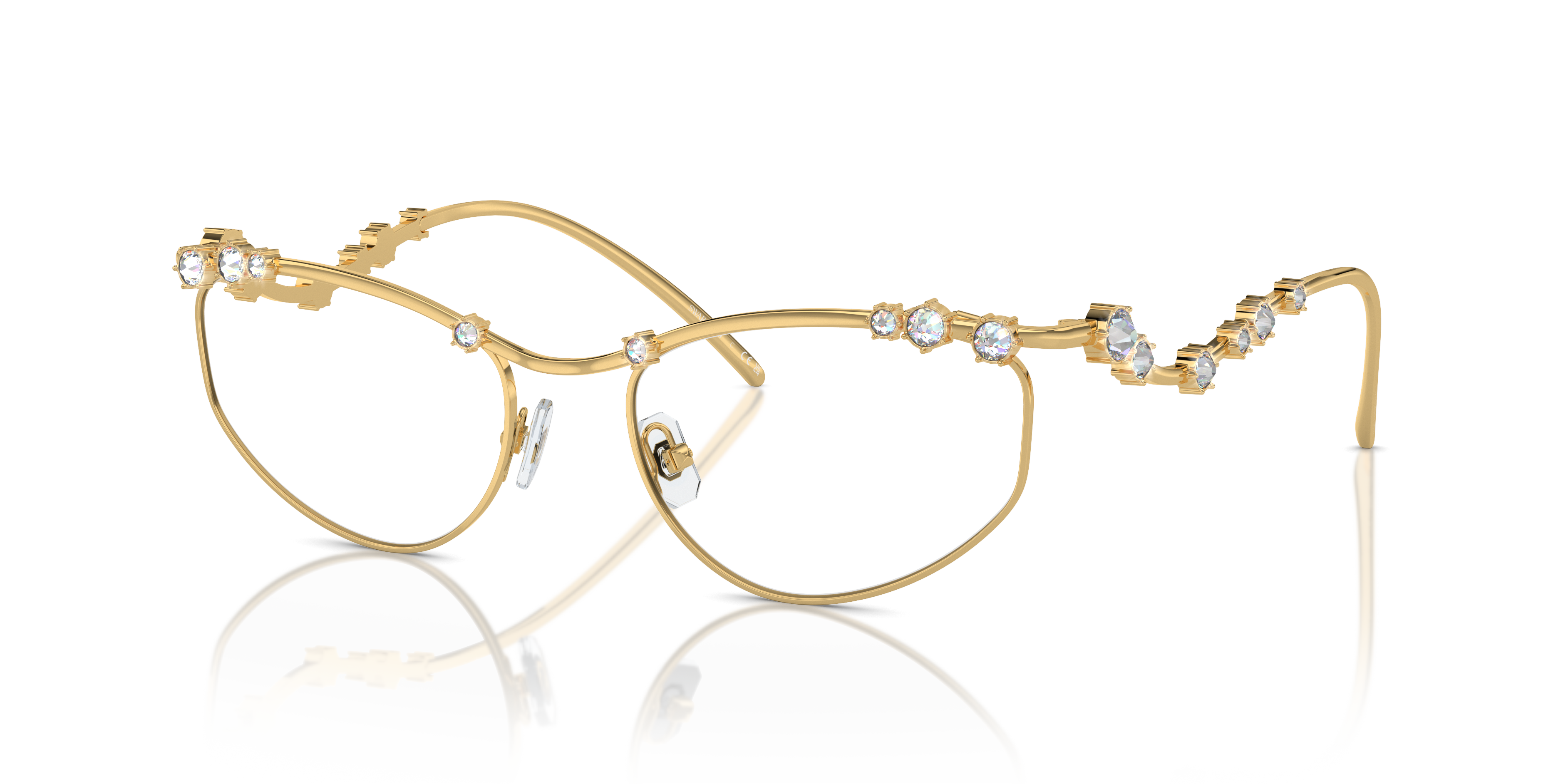 Swarovski SK1015 4004 Gold Eyeglasses for Woman – LookerOnline