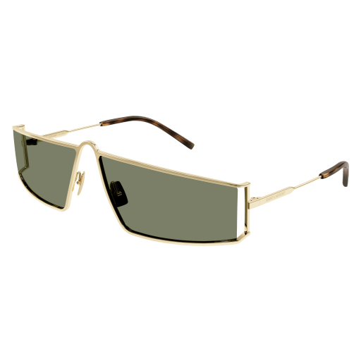 NEW SAINT LAURENT SL606 004 UNISEX GOLD SUNGLASSES SAINT LAURENT SL606 004 Saint Laurent SL 606 004 Rectangle Gold Sunglasses  main image 2